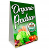 Organic Produce Economy A-Frame Sign