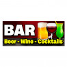 BAR Vinyl Banner with Optional Sizes (Made in the USA)