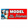 MODEL HOMES Vinyl Banner with Optional Sizes (Made in the USA)