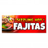 Fajitas Vinyl Banner with Optional Sizes (Made in the USA)