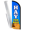 HAY For Sale Premium Windless Feather Flag Bundle (Complete Kit) OR Optional Replacement Flag Only