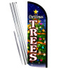 Christmas Trees Premium Windless  Feather Flag Bundle (Complete Kit) OR Optional Replacement Flag Only