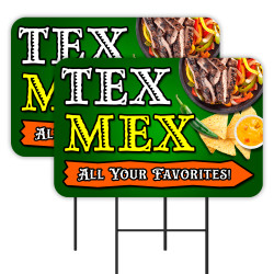 TEX MEX 2 Pack Double-Sided...