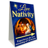 Live Nativity Economy A-Frame Sign