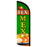 TEX MEX Premium Windless Feather Flag Bundle (Complete Kit) OR Optional Replacement Flag Only