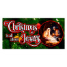 Christmas Is All About Jesus 42" x 84" Magnetic Garage Banner For Steel Garage Doors