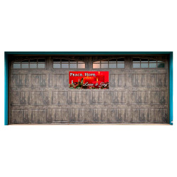 Peace Hope Love Joy - Advent 21" x 47" Magnetic Garage Banner For Steel Garage Doors