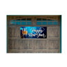 Happy New Year 21" x 47" Magnetic Garage Banner For Steel Garage Doors