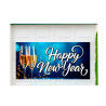 Happy New Year 42" x 84" Magnetic Garage Banner For Steel Garage Doors