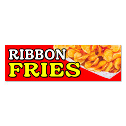 Ribbon Fries Vinyl Banner...