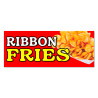 Ribbon Fries Vinyl Banner with Optional Sizes (Made in the USA)