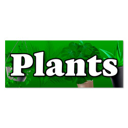 Plants Vinyl Banner with Optional Sizes (Made in the USA)
