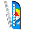 Raspados Premium Windless Feather Flag Bundle (Complete Kit) OR Optional Replacement Flag Only