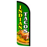 Indian Tacos Premium Windless Feather Flag Bundle (Complete Kit) OR Optional Replacement Flag Only