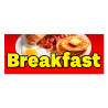 Breakfast Vinyl Banner with Optional Sizes (Made in the USA)