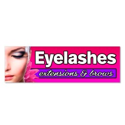 Eyelashes Vinyl Banner with...