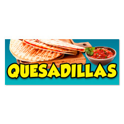 Quesadillas Vinyl Banner with Optional Sizes (Made in the USA)