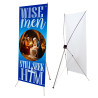 Wise Men Still Seek Him - Blue 2.5' x 6' Church X-Banner Kit (Printed in the USA)