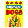Chicago Dogs Economy A-Frame Sign