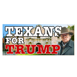 Texans for Trump Car Decals 2 Pack Removable Bumper Stickers (9x4 inches)
