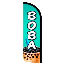 Boba Premium Windless Feather Flag Bundle (Complete Kit) OR Optional Replacement Flag Only
