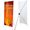 Welcome - Fall Autumn Church 2.5' x 6' X-Banner Kit (Printed in the USA)