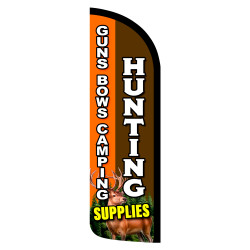 Hunting Supplies Premium Windless Feather Flag Bundle (Complete Kit) OR Optional Replacement Flag Only
