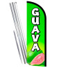 Guava Premium Windless Feather Flag Bundle (Complete Kit) OR Optional Replacement Flag Only