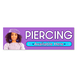 Piercing Vinyl Banner with Optional Sizes (Made in the USA)