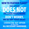 Title Loans Windless Feather Flag Bundle (Complete Kit) OR Optional Replacement Flag Only
