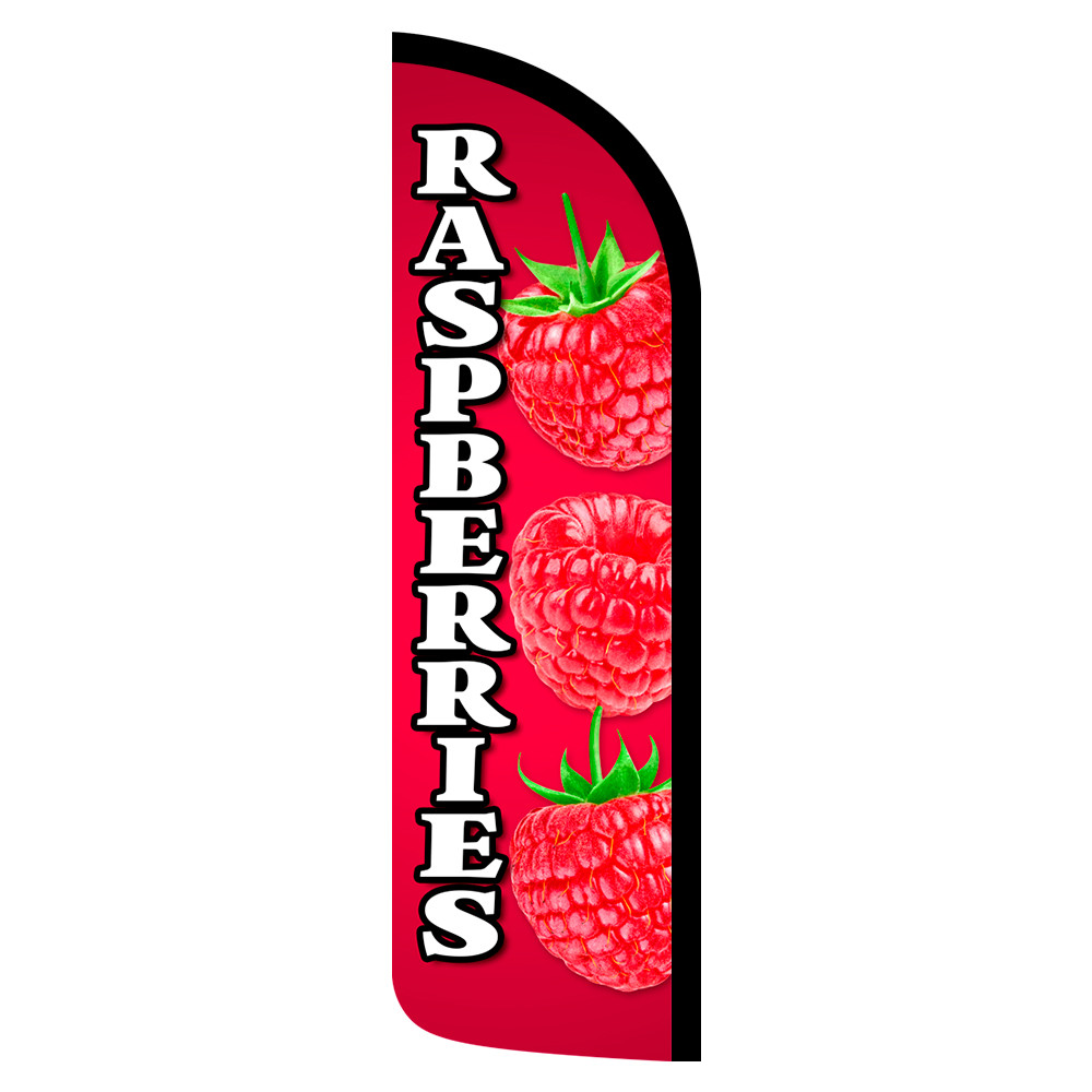 Strawberries Premium Windless Feather Flag Bundle – Complete Kit By Vista Flags