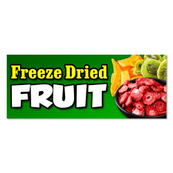Freeze Dried Fruit Vinyl Banner with Optional Sizes (Made in the USA)
