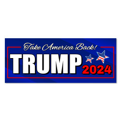 TRUMP 2024 - Take America Back Vinyl Banner with Optional Sizes (Made in the USA)