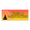 Yoga & Meditation Vinyl Banner with Optional Sizes (Made in the USA)