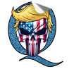 Trump Punisher Q Removable Contour Cut Window Decal (10.5x8.5 inches)