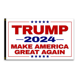 Trump 2024 - Make America Great Again Premium 3x5 Flag 3x5 foot Flag OR Optional Flag with Mounting Kit
