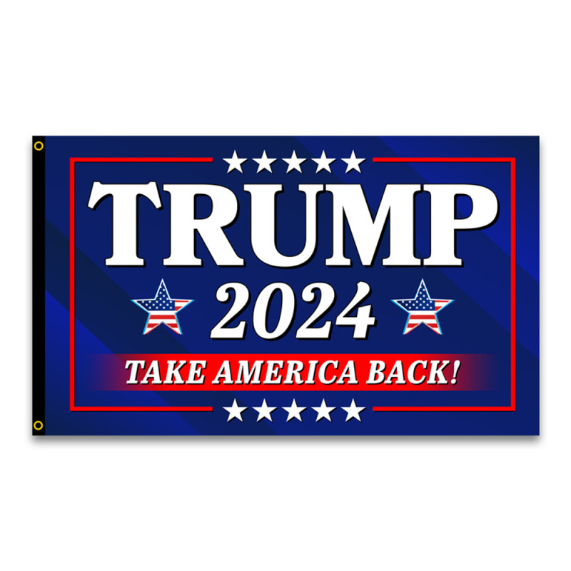Trump 2024 - Take America Back Premium 3x5 Flag 3x5 foot Flag OR Optional Flag with Mounting Kit