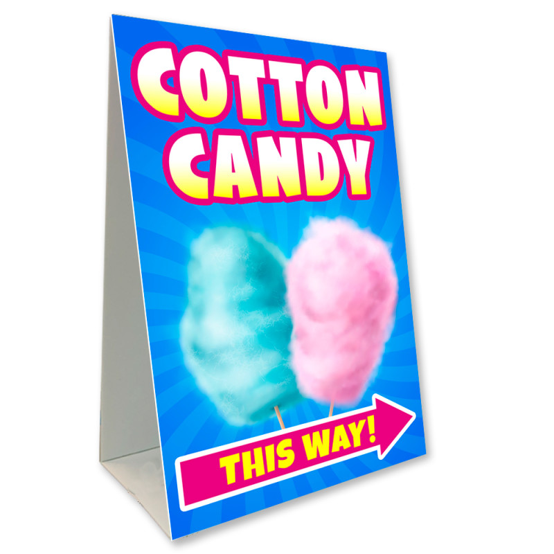 COTTON CANDY Economy A-Frame Sign