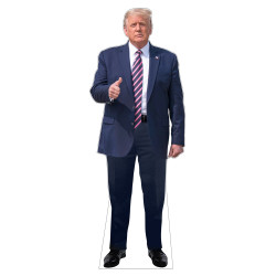 Life Size Donald Trump Standee Cutout 75" x 29" with Stand