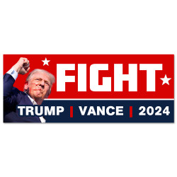 Fight - Trump Vance 2024 Vinyl Banner with Optional Sizes (Made in the USA)