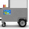 Ice Cold Soda & Water Food Cart Truck Removable Decal (13x8 inches)