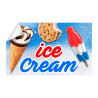 Ice Cream Food Cart Truck Removable Decal (13x8 inches)