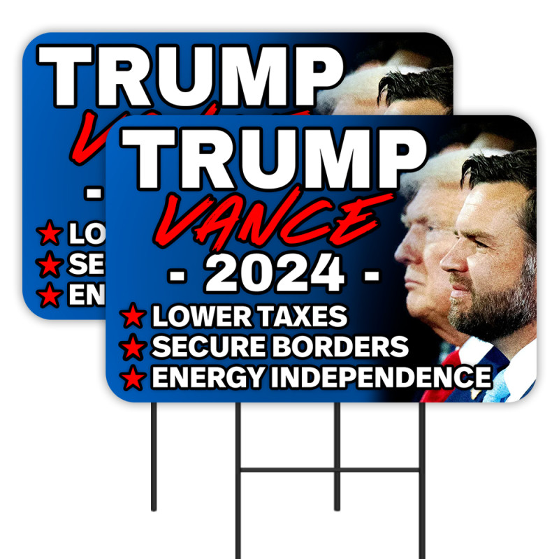 thumbnail image 2 of Trump 2024 Political Yard Sign – 12x12 Cut To Shape, Made In USA, With Free Stakes 2 of 5