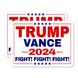 Trump Vance 2024 - Fight Fight Fight 2 Pack Car Magnet 15" x 11"