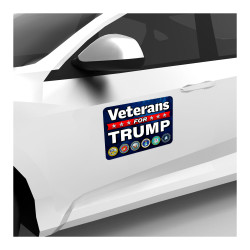 Veterans For Trump 2 Pack Car Magnet 15" x 11"