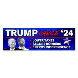 Trump Vance Take America Back 2024 Large Yard Sign – Red White Blue, Coroplast W/ H Stake