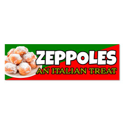 Zeppoles Vinyl Banner with...