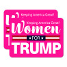 Women For Trump 2 Pack Car Magnet 15" x 11"