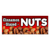 Cinnamon Glazed Nuts Vinyl Banner with Optional Sizes (Made in the USA)