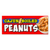 Cajun Boiled Peanuts Vinyl Banner with Optional Sizes (Made in the USA)